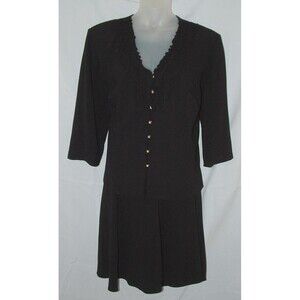 Textured Black Plus Sz 24 Skirt & Ruffled Jacket 2 Pc Outfit Set DANNY & NICOLE